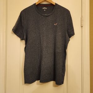 Hollister Men's Dark Gray Short Sleeve Tee